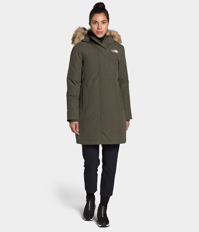 The North Face Parka Dames Arctic ZKAE58096 - Donkergroen